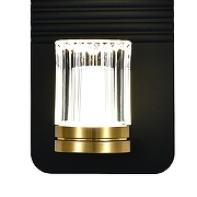 Бра Indigo 14032 14032/A/1W Black цвет плафона/подвески Прозрачный, цвет арматуры Черный-3