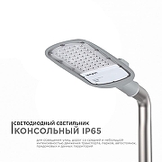 Консольный светильник Apeyron Electrics 29-02 цвет плафона/подвески Серый, цвет арматуры Серый-2