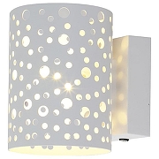 Светильник на штанге Escada Setebos 30016W/01 White цвет плафона/подвески Белый, Прозрачный, цвет арматуры Белый