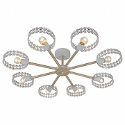 Люстра Escada Banjo 679/8P White цвет плафона/подвески Прозрачный, цвет арматуры Белый, Коричневый