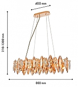 Люстра Favourite Glans 4719-8PC цвет золото