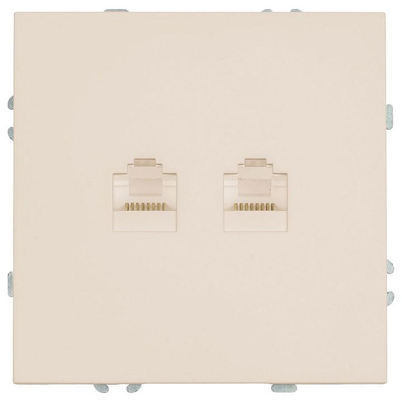 Розетка двойная Ethernet RJ-45 Stekker Эмили 49900 