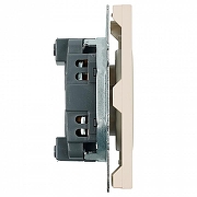 Розетка без заземления и со шторкой без рамки Stekker Эмили 49902 цвет Серый-4