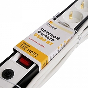 Сетевой фильтр Stekker Techno 50144 цвет Белый, Черный-5