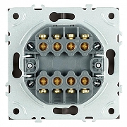 Переключатель перекрестный двухклавишный без рамки Stekker Эмили 50164 цвет Антрацит-3