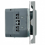 Розетка с заземлением и со шторкой и 2хUSB type A и C, без рамки Stekker Эмили 50219 цвет Серый-4