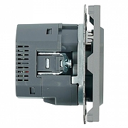 Розетка с заземлением и со шторкой и 2хUSB type A и C, без рамки Stekker Эмили 50219 цвет Серый-5