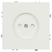 Розетка без заземления и со шторкой без рамки Stekker Эмили 50234 цвет Белый