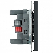 Выключатель одноклавишный без рамки Stekker Эмили 50248 цвет Черный-5