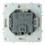 Выключатель двухполюсной самовозвратный без рамки Stekker Эмили 50324 цвет Белый-3