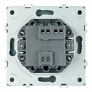 Выключатель двухполюсной самовозвратный без рамки Stekker Эмили 50328 цвет Серый-3