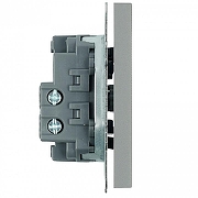 Выключатель двухполюсной самовозвратный без рамки Stekker Эмили 50328 цвет Серый-4