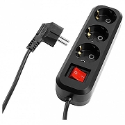 Удлинитель с выключателем Stekker Home 50423 цвет Черный