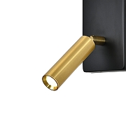 Бра с подсветкой Escada 598 598/1A Black/Brass цвет плафона/подвески Латунь, Черный, цвет арматуры Черный-4