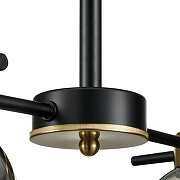 Люстра на штанге Lumion EMINA 8059/4C цвет плафона/подвески Светло-серый, цвет арматуры Черный-4