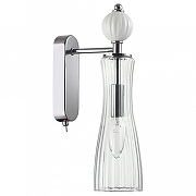 Бра Lumion EMILY 8268/1W цвет плафона/подвески Прозрачный, цвет арматуры Белый, Хром