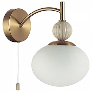 Бра Lumion GLORIYA 8272/1W цвет плафона/подвески Белый, цвет арматуры Бежевый, Латунь