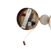 Бра Lumion GLORIYA 8272/1W цвет плафона/подвески Белый, цвет арматуры Бежевый, Латунь-4