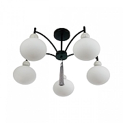 Люстра на штанге Lumion GLORIYA 8273/5C цвет плафона/подвески Белый, цвет арматуры Серый, Черный-1