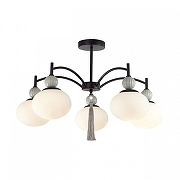 Люстра на штанге Lumion GLORIYA 8273/5C цвет плафона/подвески Белый, цвет арматуры Серый, Черный-2