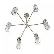 Люстра на штанге Lumion DENVER 8277/6 цвет плафона/подвески Прозрачный, цвет арматуры Никель-1
