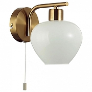 Бра Lumion CARMELA 8278/1W цвет плафона/подвески Белый, цвет арматуры Латунь