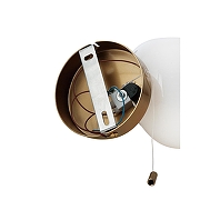 Бра Lumion CARMELA 8278/1W цвет плафона/подвески Белый, цвет арматуры Латунь-4