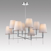 Люстра на штанге Lumion KARMEN 8279/8 цвет плафона/подвески Серый, цвет арматуры Хром-2