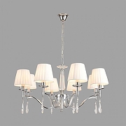Люстра Lumion MAGDA 8316/8 цвет плафона/подвески Белый, Прозрачный, цвет арматуры Хром-4
