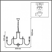 Люстра Lumion SUANA 8318/12 цвет арматуры Бежевый-6