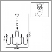 Люстра Lumion SUANA 8318/8 цвет арматуры Бежевый-6