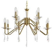Люстра Lumion SUANA 8319/12 цвет плафона/подвески Прозрачный, цвет арматуры Бежевый