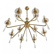 Люстра Lumion SUANA 8319/12 цвет плафона/подвески Прозрачный, цвет арматуры Бежевый-1