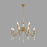 Люстра Lumion SUANA 8319/12 цвет плафона/подвески Прозрачный, цвет арматуры Бежевый-4