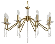 Люстра Lumion SUANA 8319/8 цвет плафона/подвески Прозрачный, цвет арматуры Бежевый