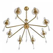 Люстра Lumion SUANA 8319/8 цвет плафона/подвески Прозрачный, цвет арматуры Бежевый-1