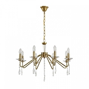 Люстра Lumion SUANA 8319/8 цвет плафона/подвески Прозрачный, цвет арматуры Бежевый-2