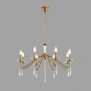 Люстра Lumion SUANA 8319/8 цвет плафона/подвески Прозрачный, цвет арматуры Бежевый-4