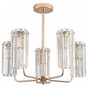 Люстра на штанге Lumion FAVLA 8347/5 цвет плафона/подвески Прозрачный, цвет арматуры Золото