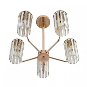 Люстра на штанге Lumion FAVLA 8347/5 цвет плафона/подвески Прозрачный, цвет арматуры Золото-1