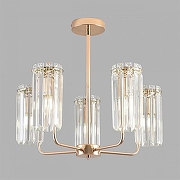 Люстра на штанге Lumion FAVLA 8347/5 цвет плафона/подвески Прозрачный, цвет арматуры Золото-2