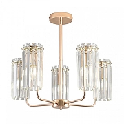 Люстра на штанге Lumion FAVLA 8347/5 цвет плафона/подвески Прозрачный, цвет арматуры Золото-3
