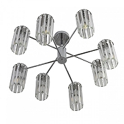Люстра на штанге Lumion FAVLA 8348/8C цвет плафона/подвески Прозрачный, цвет арматуры Хром-1