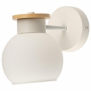 Бра De City Дэла 17 635028501 цвет плафона/подвески белый, цвет арматуры белый, дерево