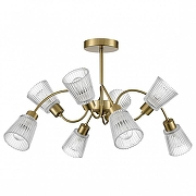 Люстра на штанге Lumion IMANA 8154/8C цвет плафона/подвески Прозрачный, цвет арматуры Медь