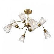 Люстра на штанге Lumion IMANA 8154/8C цвет плафона/подвески Прозрачный, цвет арматуры Медь-3