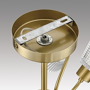 Люстра на штанге Lumion IMANA 8154/8C цвет плафона/подвески Прозрачный, цвет арматуры Медь-7