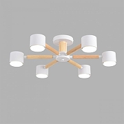 Люстра на штанге Lumion VUDI 8306/6C цвет плафона/подвески Белый, цвет арматуры Белый, Коричневый-2