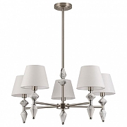 Люстра на штанге Lumion VERMONT 8274/5 цвет плафона/подвески Белый, цвет арматуры Никель, Серый