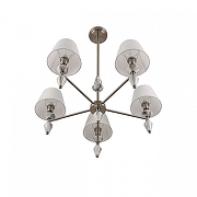 Люстра на штанге Lumion VERMONT 8274/5 цвет плафона/подвески Белый, цвет арматуры Никель, Серый-1